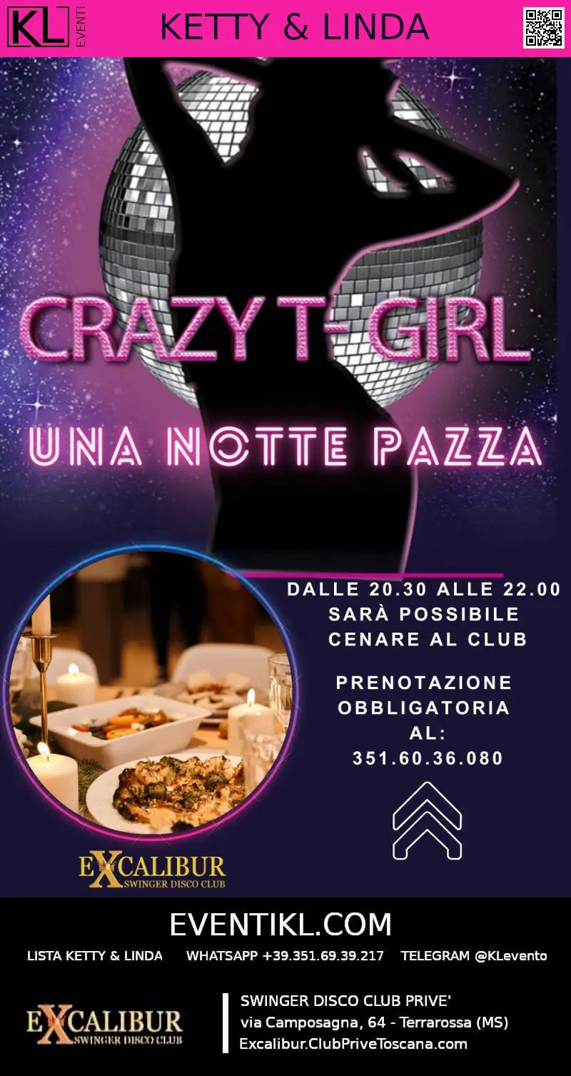 Swinger club prive evento CRAZY T-GIRL